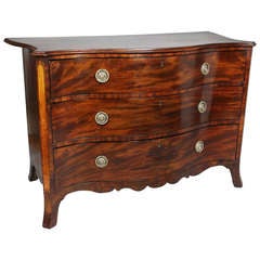 George III Mahogany And Satinwood Inlaid Commode