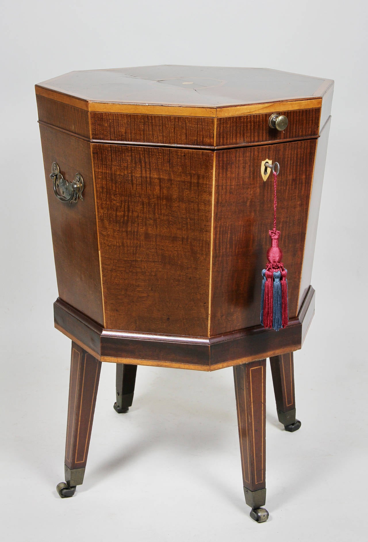 George III Mahogany And Inlaid Cellerette Or Wine Cooler