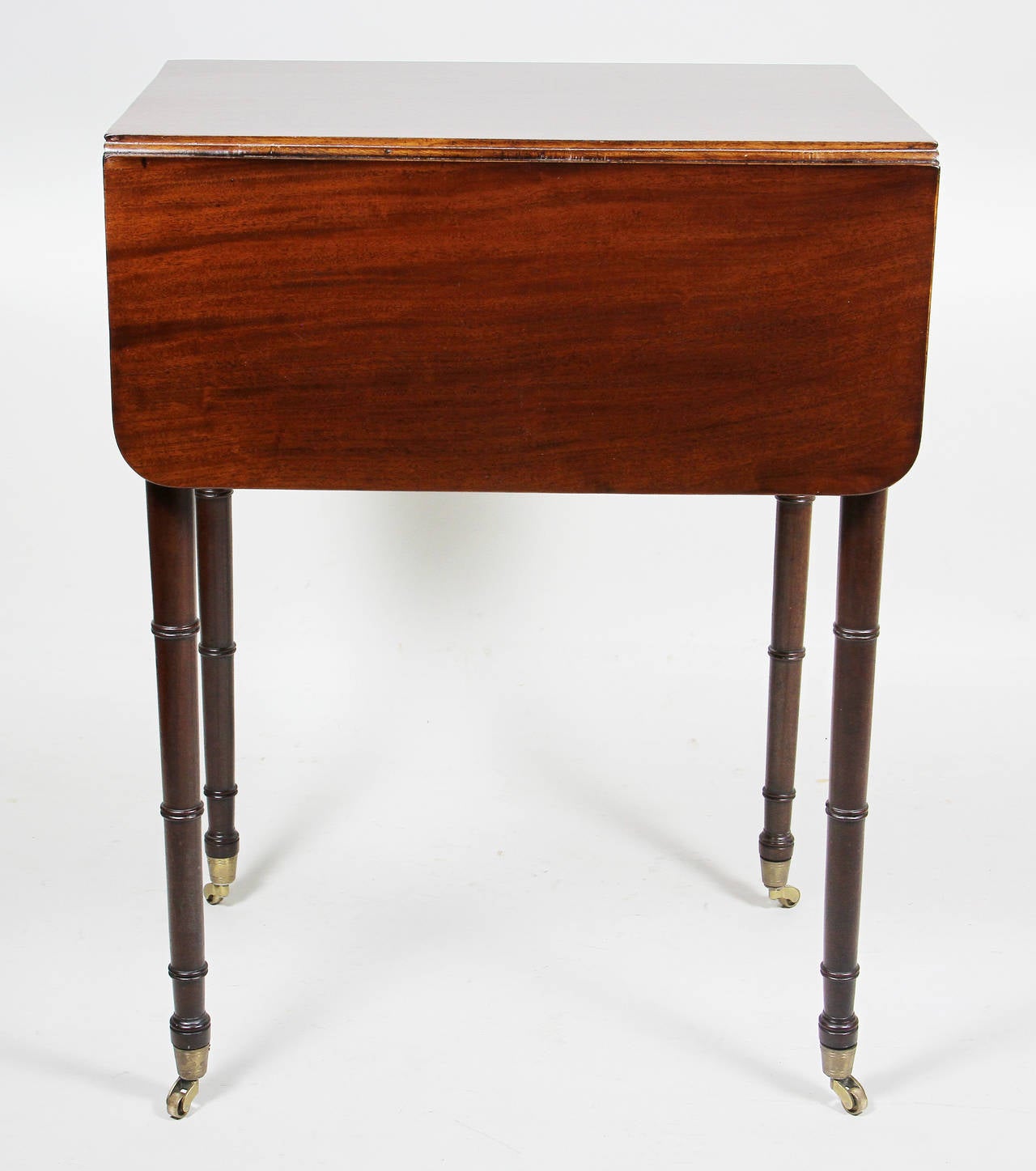 Regency Mahogany And Brass Inlaid Table 2