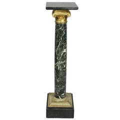 French Marble And Bronze Pedestal