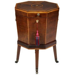 George III Mahogany And Inlaid Cellerette Or Wine Cooler