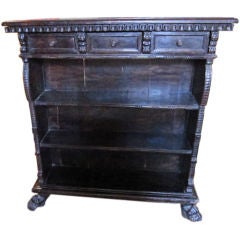 Antique Italian Renaissance Walnut Bookcase