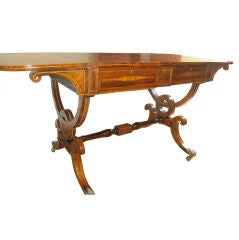 Regency Rosewood and Inlaid Sofa Table Antique Regency Rosewood and Inlaid Sofa Table