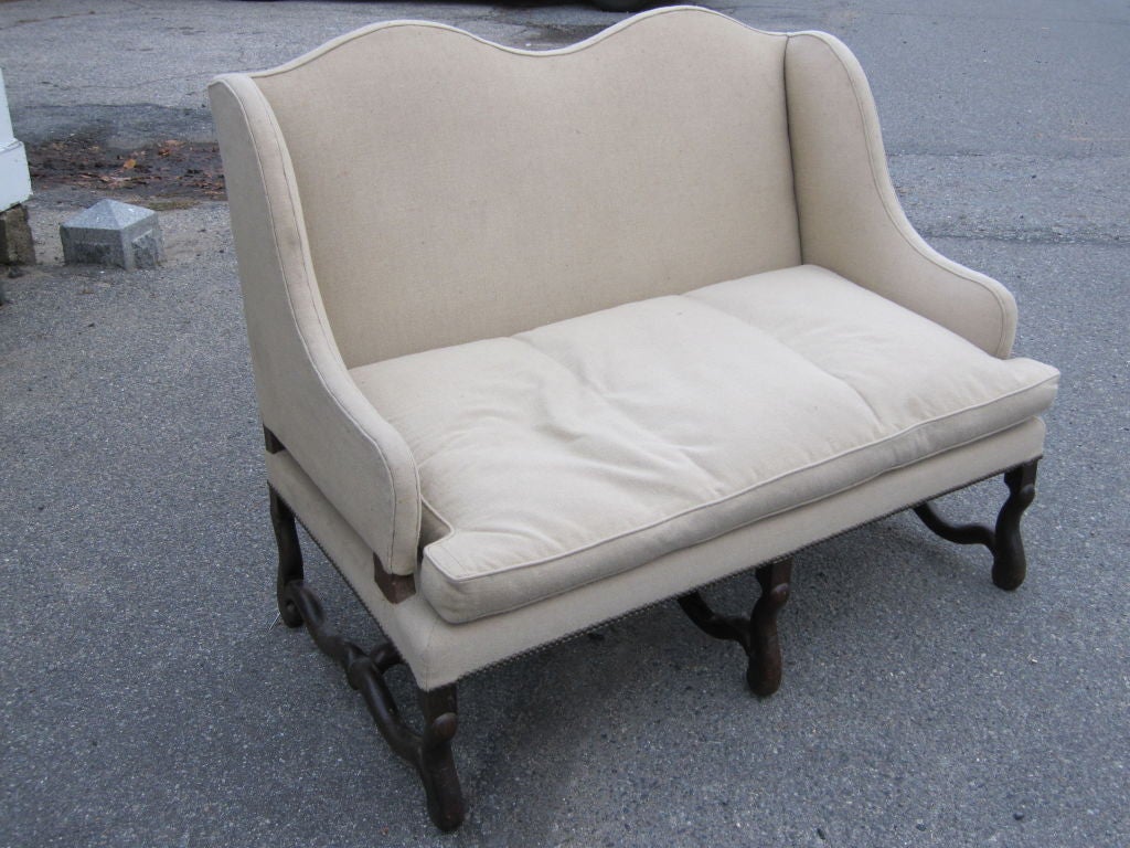 Louis XIII Baroque Walnut Settee
