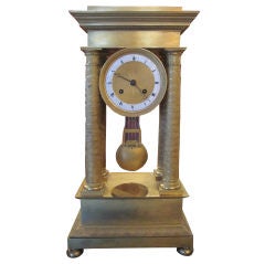 Antique French Empire Ormolu Mantle Clock