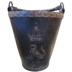 English Leather Fire Bucket