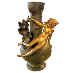 Art Nouveau Bronze Vase