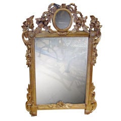 Louis XVI Giltwood Mirror