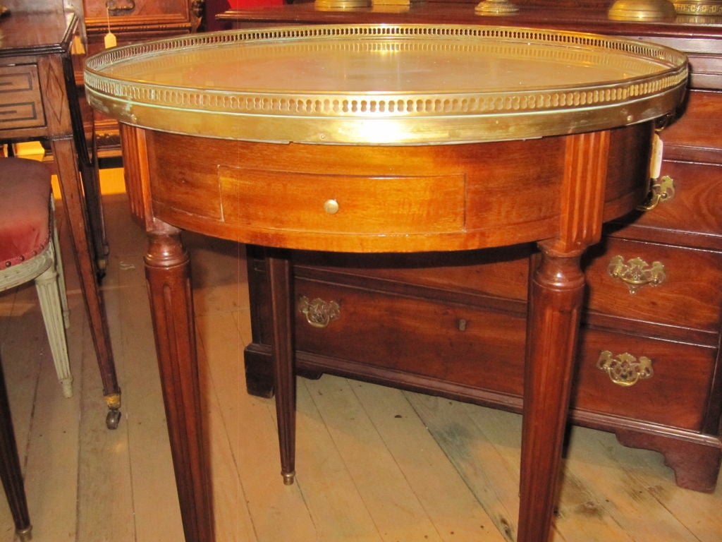 Matched Pair of Louis XVI Style Bouillotte Tables