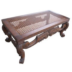 Baroque Style Oak Bench
