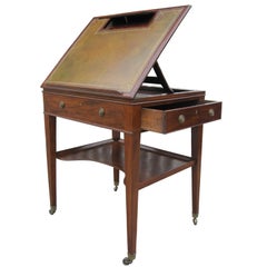 George III Mahogany Architects Table
