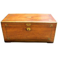 Chinese Export Camphorwood & Brass Mounted Trunk
