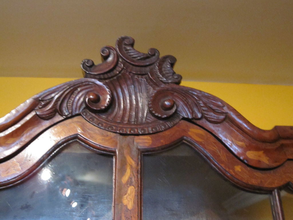 Dutch Rococo Elmwood And Marquetry Secretary 2