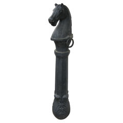 American Cast Iron Horse Head Hitching Post