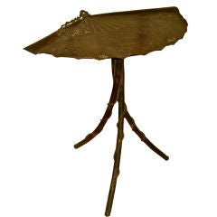European Patinated Bronze Whimsical Table