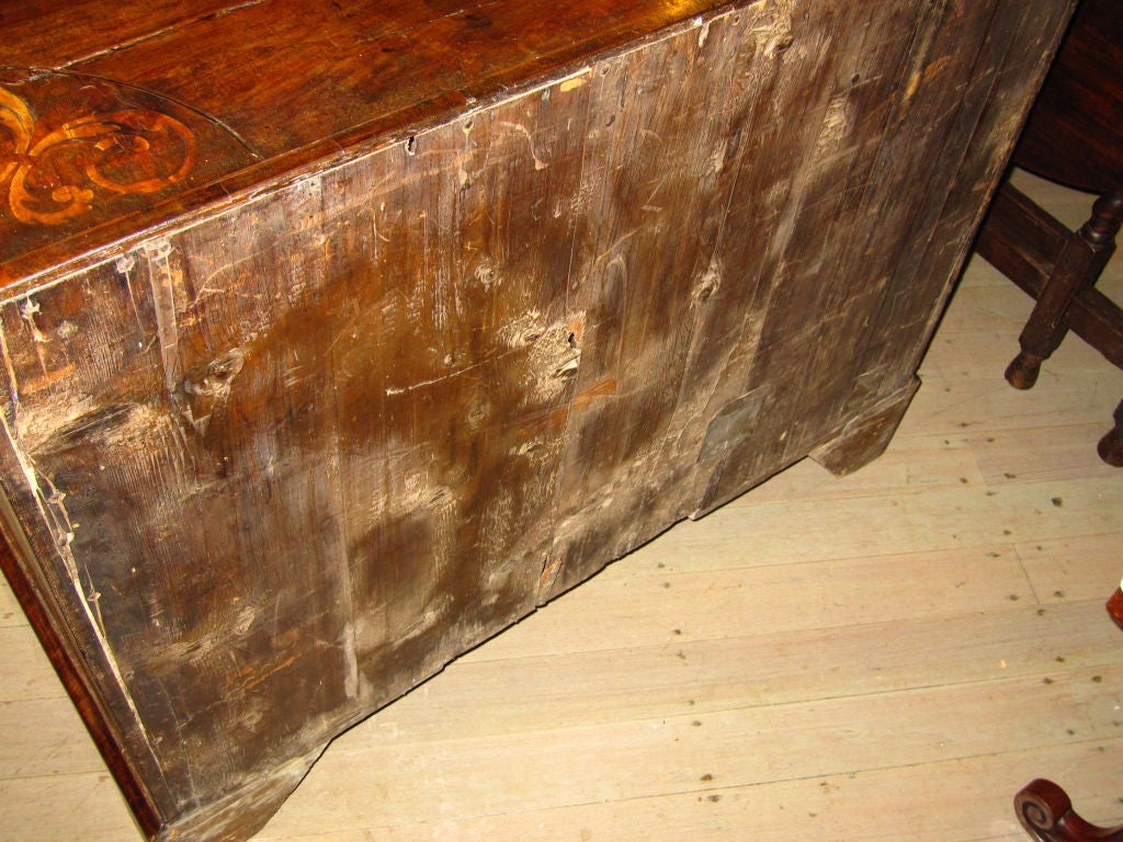 WILLIAM AND MARY WALNUT AND MARQUETRY CHEST 6