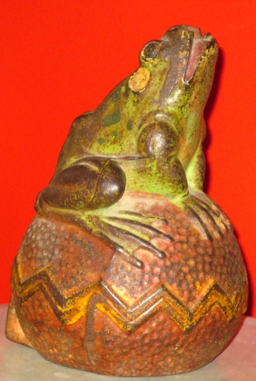 American Cast Iron Frog Fountain Head