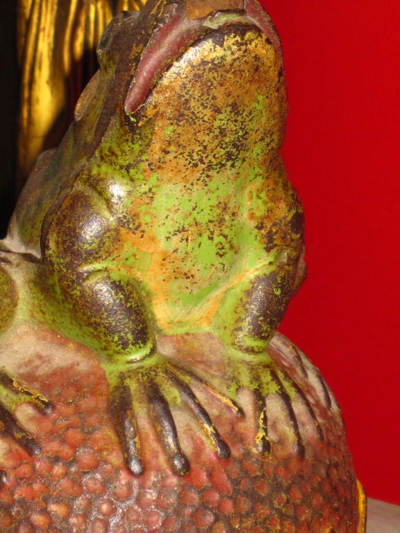 American Cast Iron Frog Fountain Head 1