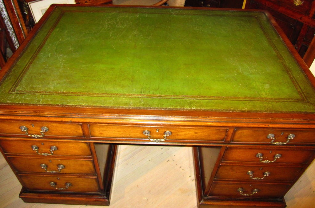 GEORGE III STYLE MAHOGANY PARTNERS DESK