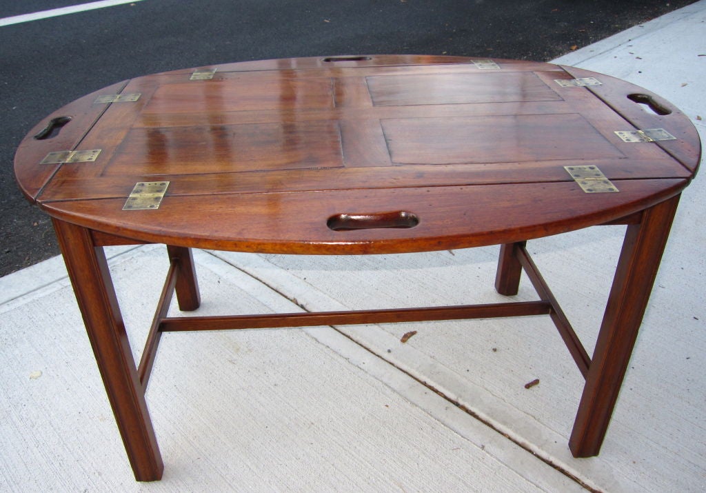 George IV Mahogany Butlers Table On Stand