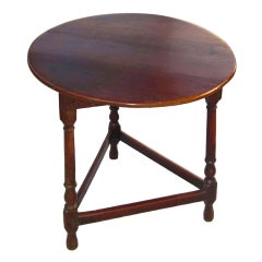 Vintage George III Oak Cricket Table