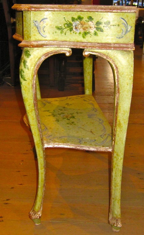 Venitian Rococo Style Painted Side Table 2