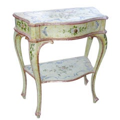 Venitian Rococo Style Painted Side Table