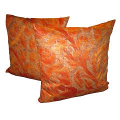 Vintage Pair  Of Fortuny Pillows