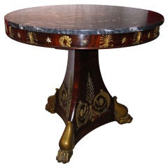 French Empire Mahogany And Ormolu Mounted Center Table Antique French Empire Mahogany And Ormolu Mounted Center Table