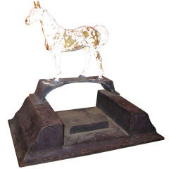 Antique Cast Iron Horse Form Boot Scraper
