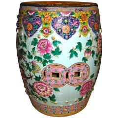 Antique Chinese Export Porcelain Garden Seat