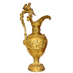 LOUIS XVI STYLE GILT BRONZE EWER