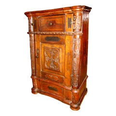 Italian Baroque Walnut Credenza