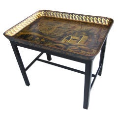 Regency Papier Mache Tray Table