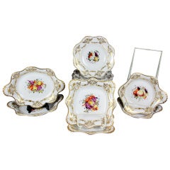 English Porcelain Dessert Set