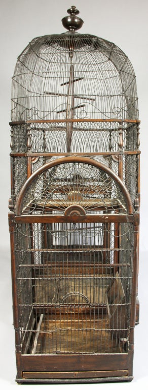 Regency Mahogany Bird Cage 1
