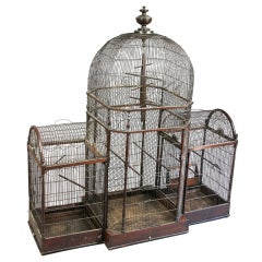 Antique Regency Mahogany Bird Cage