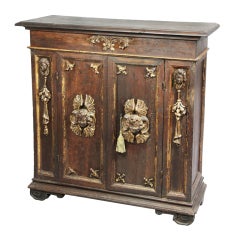Italian Renaissance Walnut and Gilt Credenza