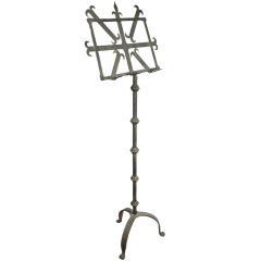 Antique Renaissance Style Wrought Iron Lectern