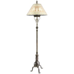 Arts And Crafts Wrought Iron Floor Lamp