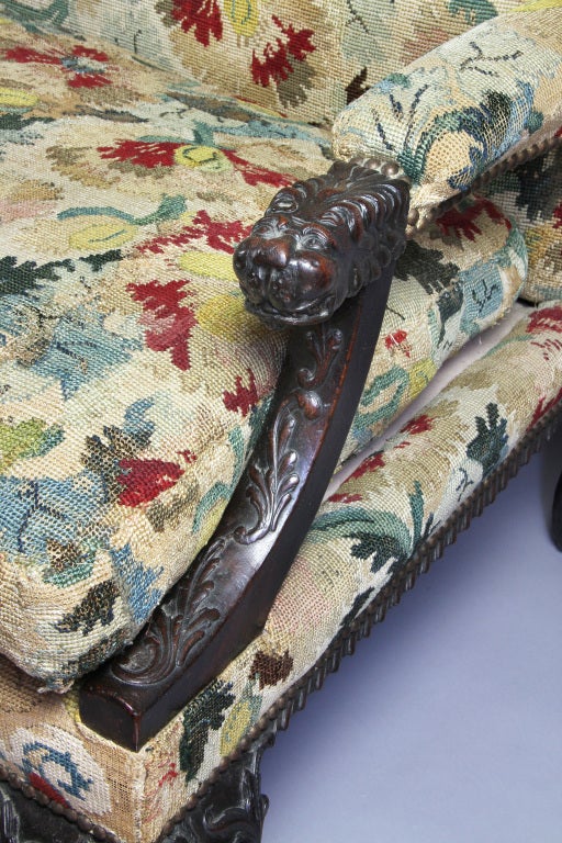 Irish Georgian Mahogany Sofa