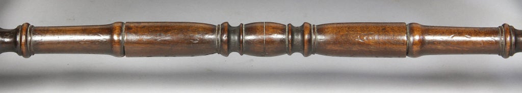 Louis XIII Baroque Walnut Needlepoint Bench 3