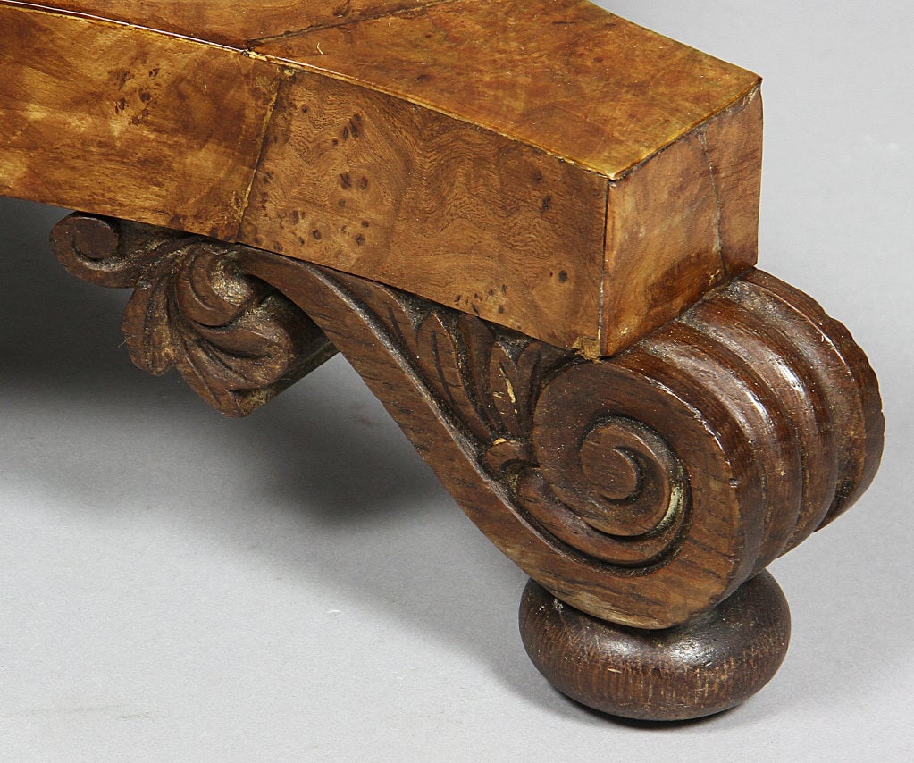 William IV Pollard Oak and Carved Table 1