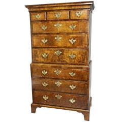 George I Walnut Chest On Chest