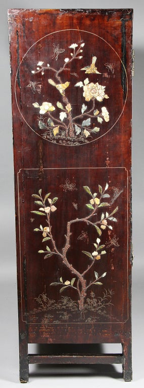Chinese Lacquer And Hardstone Mounted Cabinet 5