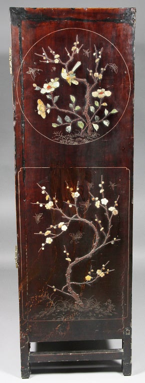 Chinese Lacquer And Hardstone Mounted Cabinet 6
