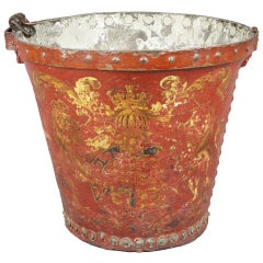 English Leather Fire Bucket