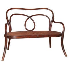 Antique 1920's Thonet-Style Child's Bentwood Bench