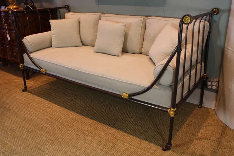 Empire French Iron Neoclassical Daybed