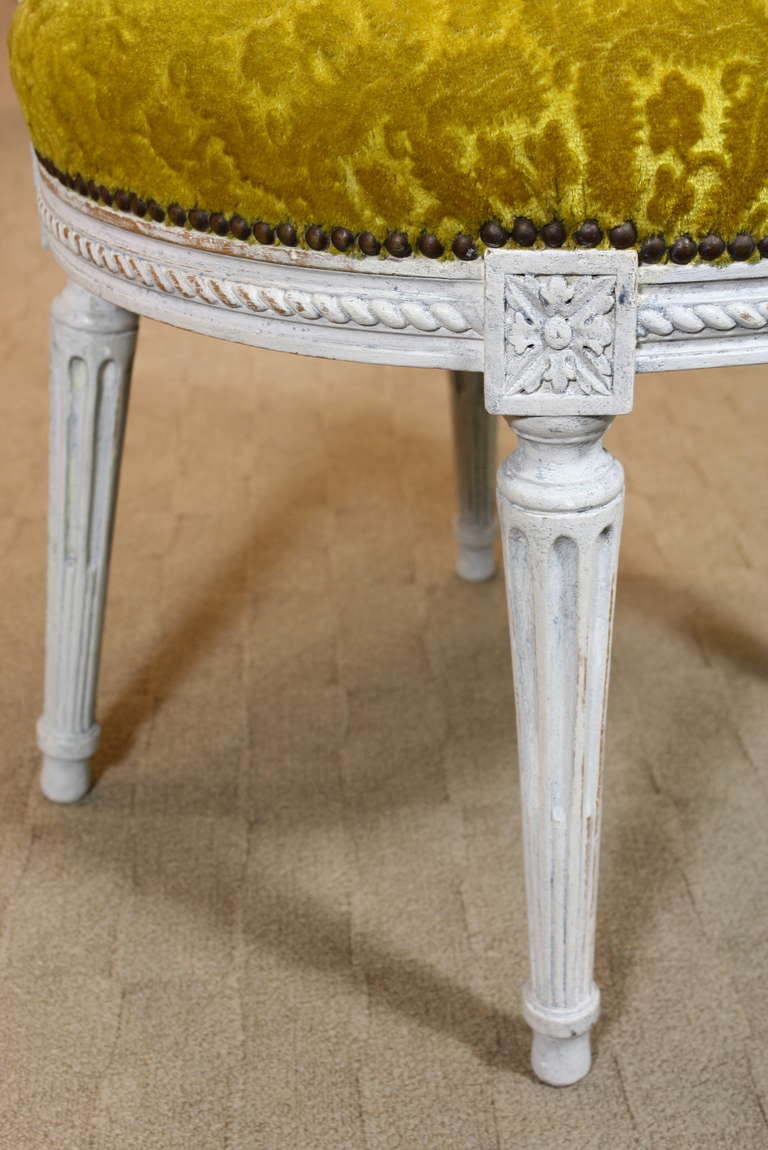 Set of Eight Louis XVI Side Chairs For Sale 2